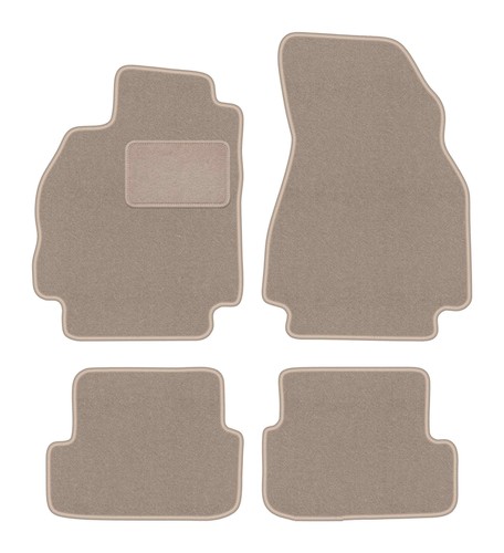 Auto fußmatten velours beige - velours,